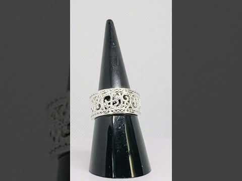 Lace Inspired Silver RIng