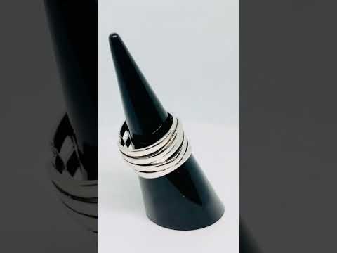 925 silver sculptural wrap ring
