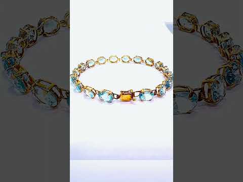 Multi-Strand Natural Pearl Bracelet | Sapphire Clasp Elegance #jewelhubcouk #finejewellery