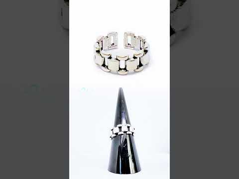 925 Silver Ring (Hallmarked) Chain-Link - Everyday Luxury | 4.08g | Adjustable UK N-O-P