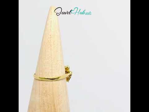 14k Gold Emerald and Diamond Ring - Hallmarked (585) | UK P US 8 | Vintage 2000s Design Lightweight 1.84g