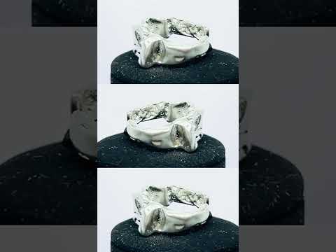 Sculptural 925 Silver Ring | Abstract Folded Band Elegance #jewelhubcouk #finejewellery