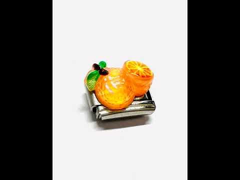 Stainless Steel Resin Fruit Italian Bracelet Link Charms