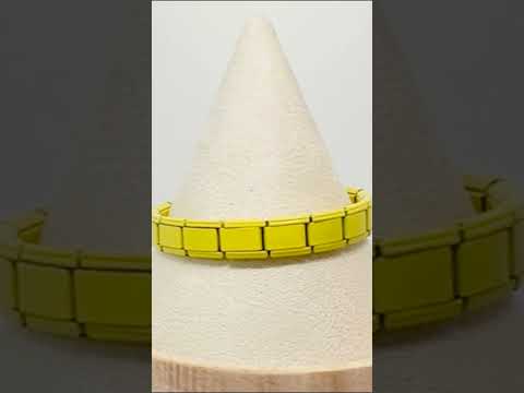 FortunaLink™ Yellow Italian Bracelet — Matte Tile