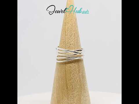 925 Sterling Silver Open Band Ring | 2.10g | Adjustable (N-P)  | Silver Horizon