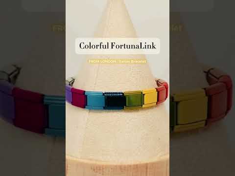 FortunaLink™ Rainbow Italian Bracelet — Glossy 9 Colours