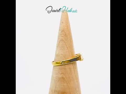 18k Gold Four-Stone Opal Ring Aurora Petals #jewelhubcouk #finejewellery