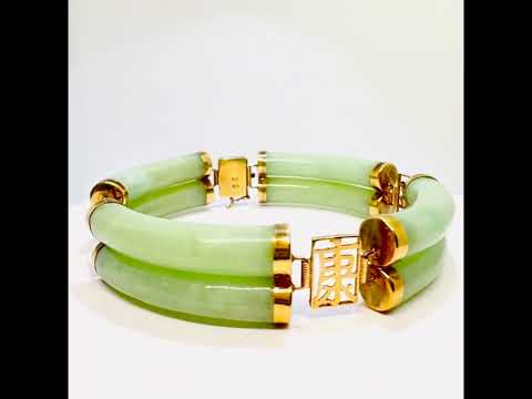 14k Gold Jade Bracelet | Cultural Symbolism & Elegance #jewelhubcouk #finejewellery