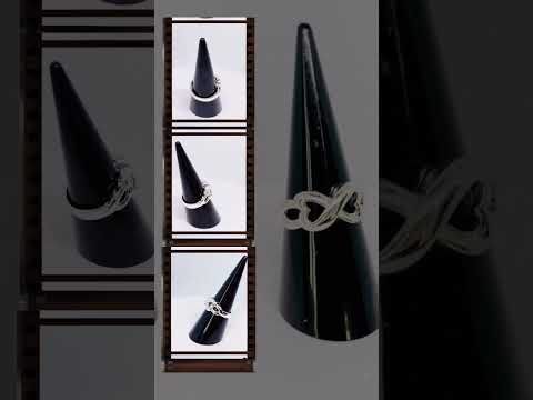 925 silver infinity heart ring