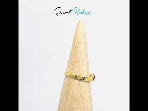 18k Gold Ruby Diamond Accent Ring #jewelhubcouk #finejewellery