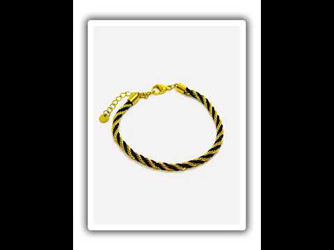 DuoTone 316L Steel Rope Bracelet | Two‑Tone Statement Piece #jewelhubcouk #finejewellery