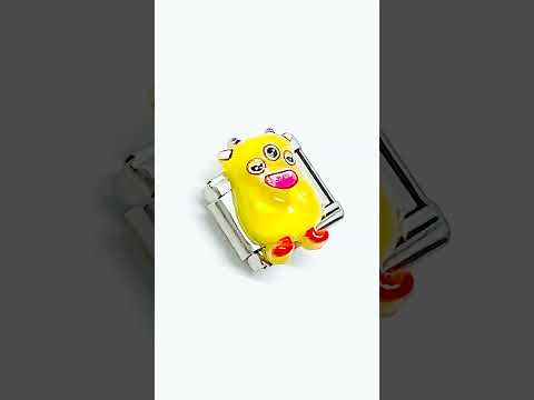 FortunaLink™ Monster Charm Set – Stainless Steel Italian Bracelet Charms | Playful Enamel Monsters