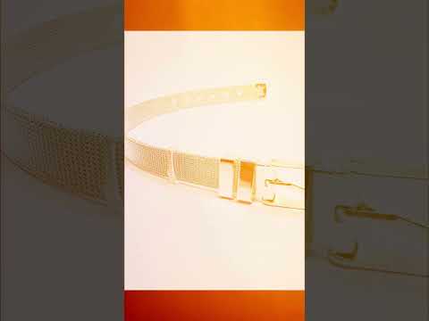 925 Sterling Silver Mesh Bracelet – Adjustable Buckle Strap with Polished Finish