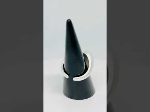 925 Silver Matte Heart Ring | Sculptural Romance #jewelhubcouk #finejewellery