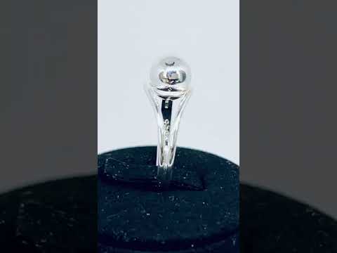 925 silver orb crest ring