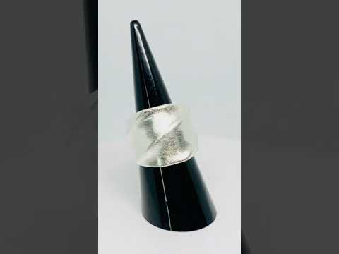 925 Silver Twisted Brushed Band Ring | Sculptural Strength #jewelhubcouk #finejewellery