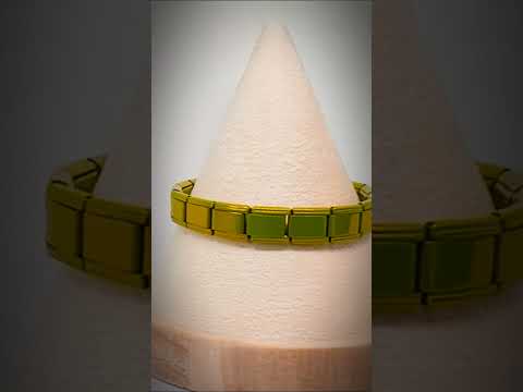 FortunaLink™ Green Italian Bracelet — Glossy Tile