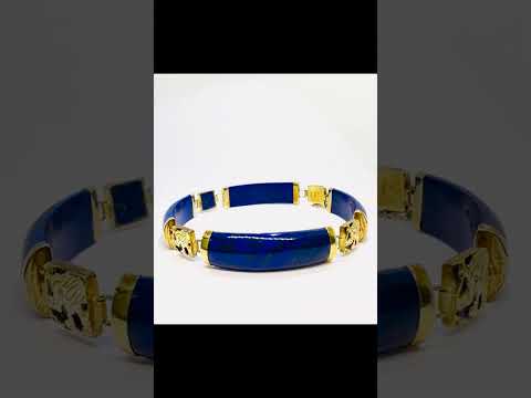 14k gold Lapis Lazuli Bracelet