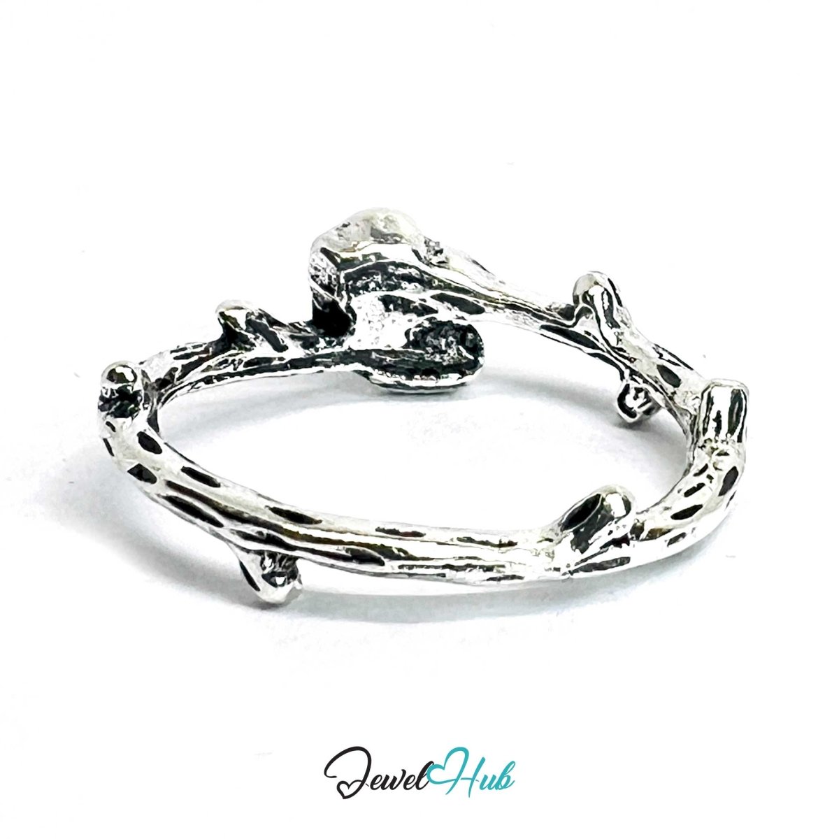 Punk Floral Rebel Ring · Zinc Alloy · Rose‑Tone Sculptural Bloom Motif - JewelHub.co.uk