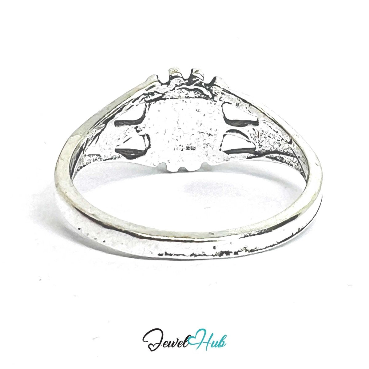 Punk Yin‑Yang Heart Ring · Zinc Alloy · Silver‑Plated Taijitu Motif - JewelHub.co.uk