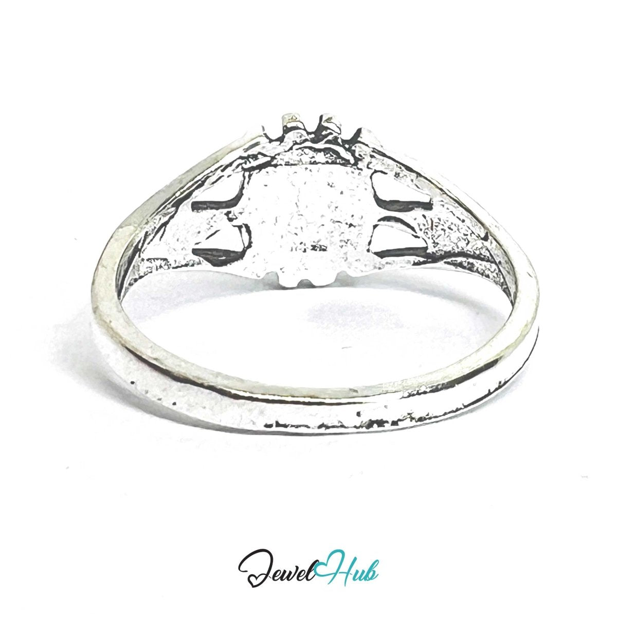 Punk Yin‑Yang Heart Ring · Zinc Alloy · Silver‑Plated Taijitu Motif - JewelHub.co.uk
