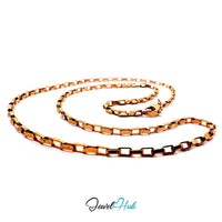 Rose Gold Stainless Steel Rectangular Box Cha
