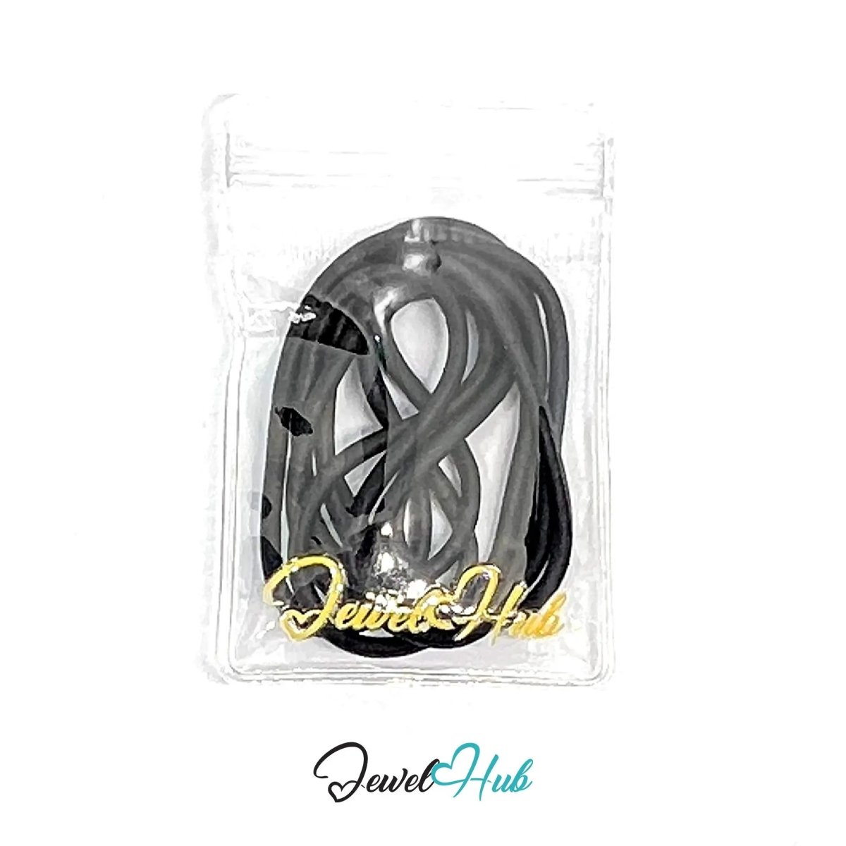 ShadowThread Longline – Noir Faux Leather Cord for Jewellery Making - JewelHub.co.uk