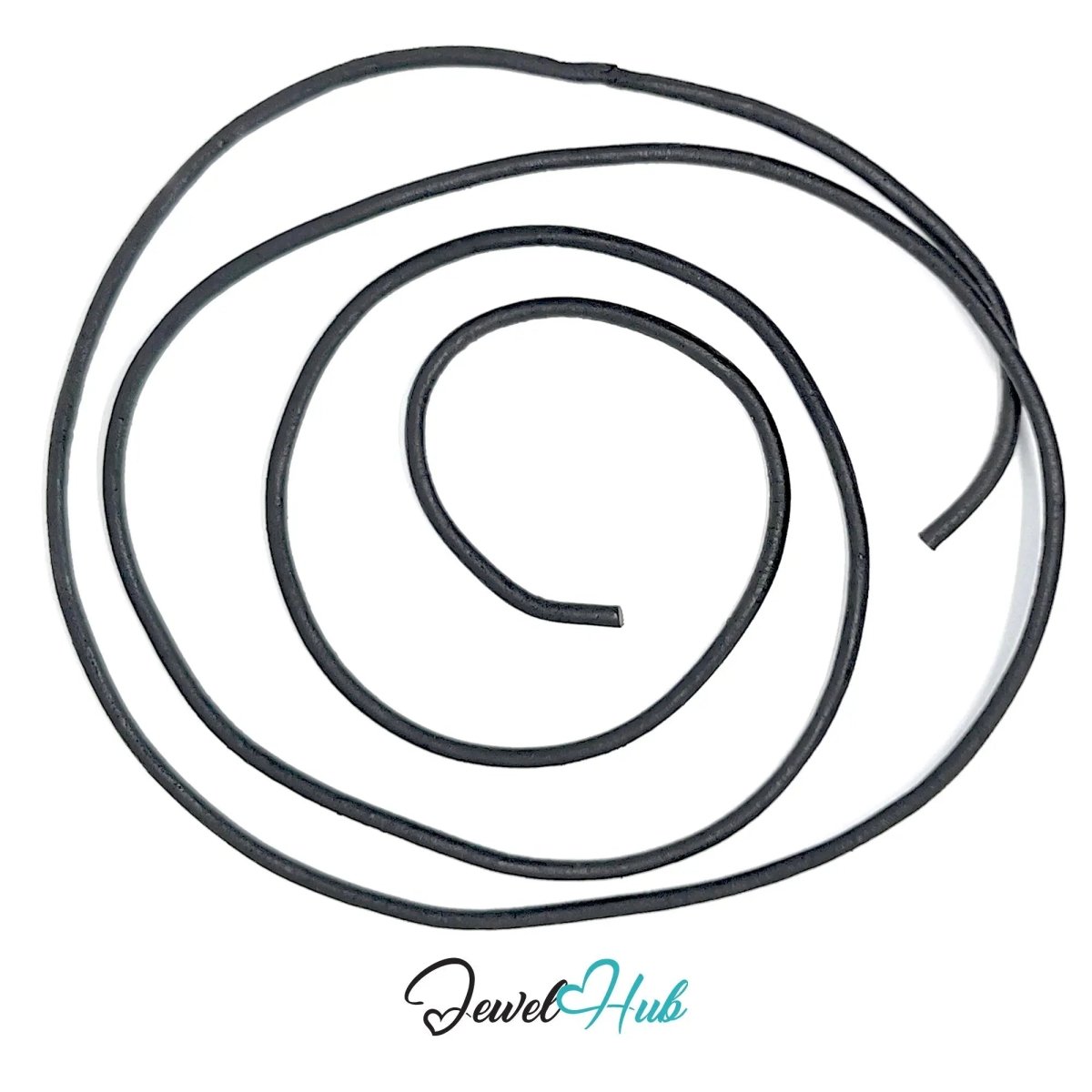 ShadowThread Longline – Noir Faux Leather Cord for Jewellery Making - JewelHub.co.uk