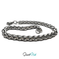 Silver 304 Stainless Steel Interlocking Ring 