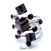 Silver-Plated Signature Ring with Synthetic O