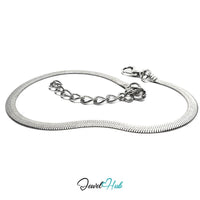 Silver Stainless Steel Chain Bracelet – 3.2mm
