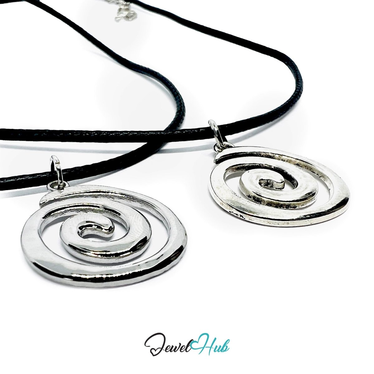 Spiral Charm Material Comparison — Titanium Steel vs Zinc Alloy - JewelHub.co.uk