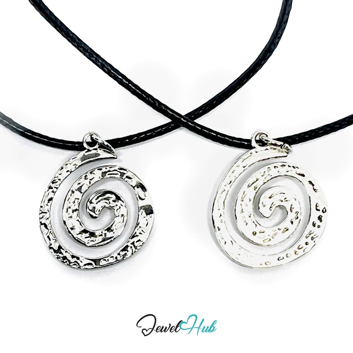 Spiral Charm Material Comparison — Titanium Steel vs Zinc Alloy - JewelHub.co.uk