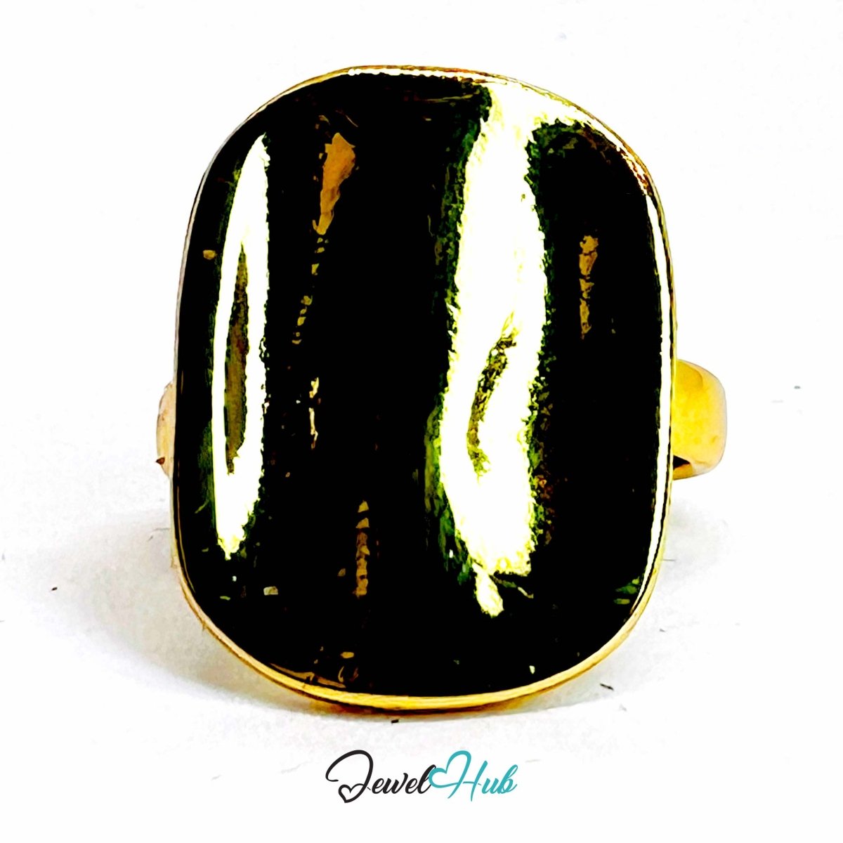 Spiral Multi - Band Gold - Plated Zinc Ring – Statement Wrap Design - JewelHub.co.uk