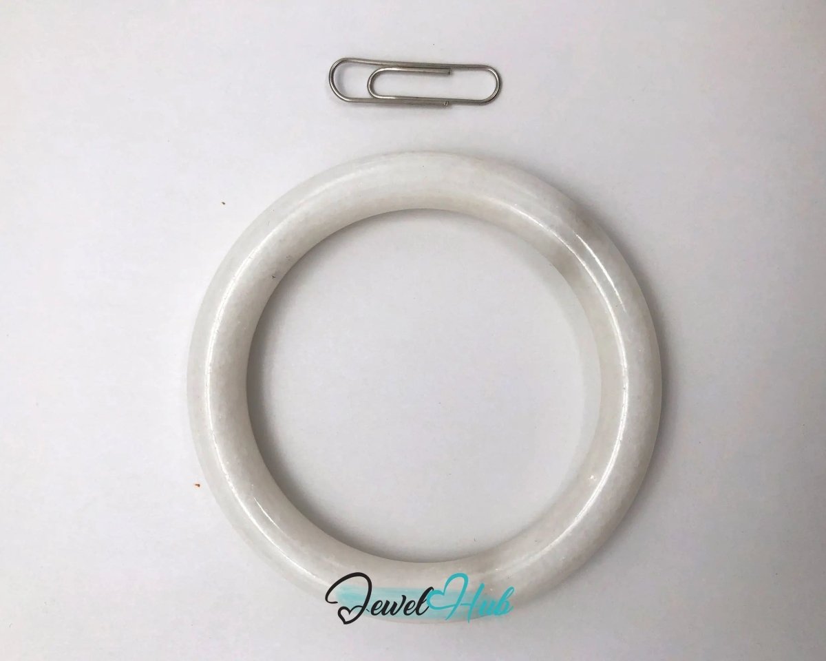 Spirit Echo · White Nephrite Jade Bracelet · Gift of Ancestral Wisdom and Emotional Protection - JewelHub.co.uk