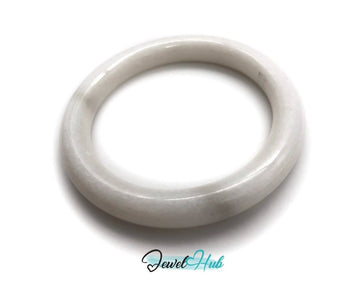 Spirit Echo · White Nephrite Jade Bracelet · Gift of Ancestral Wisdom and Emotional Protection - JewelHub.co.uk