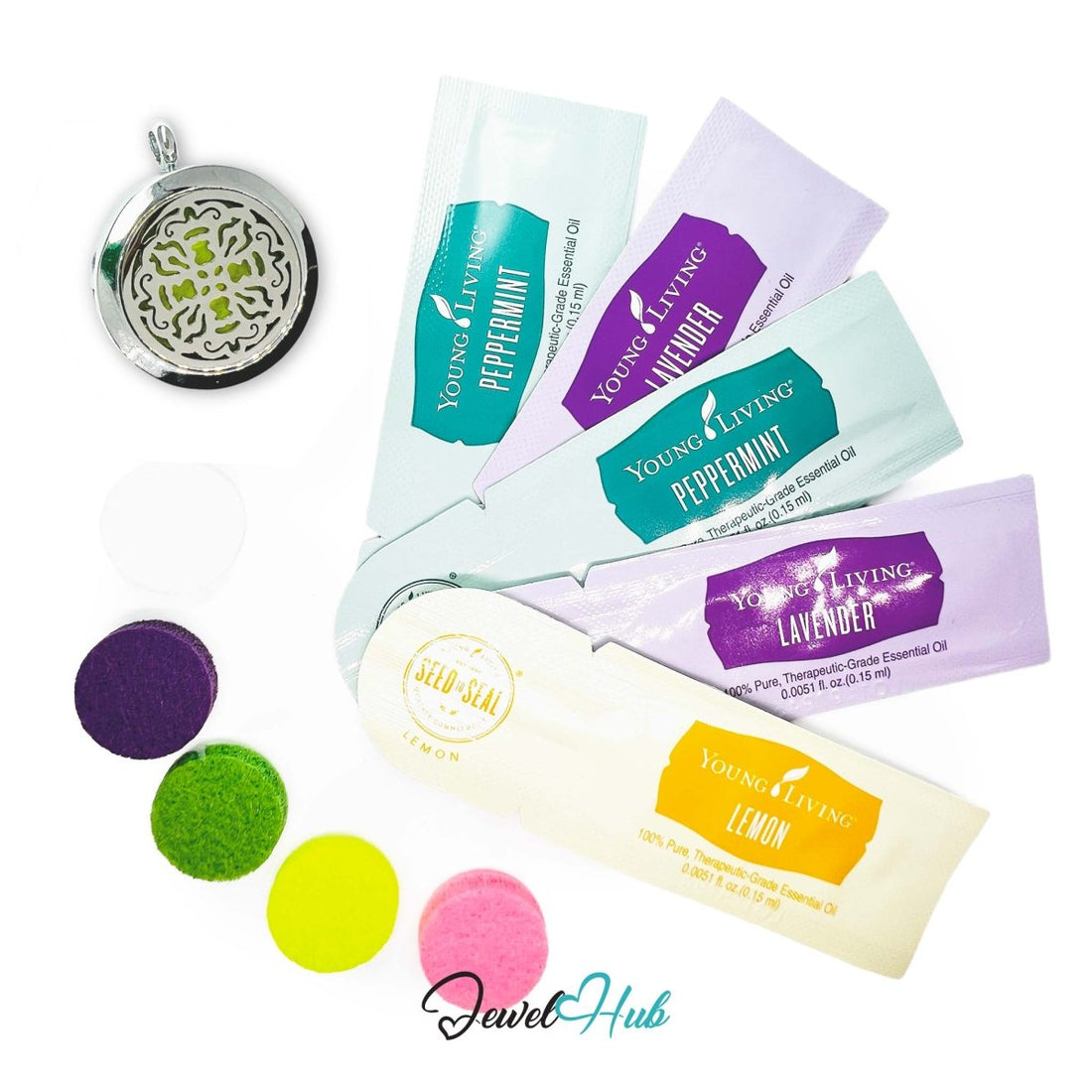 Stainless Steel Aromatherapy Pendant – Botanical Grace Floral Flow - JewelHub.co.uk