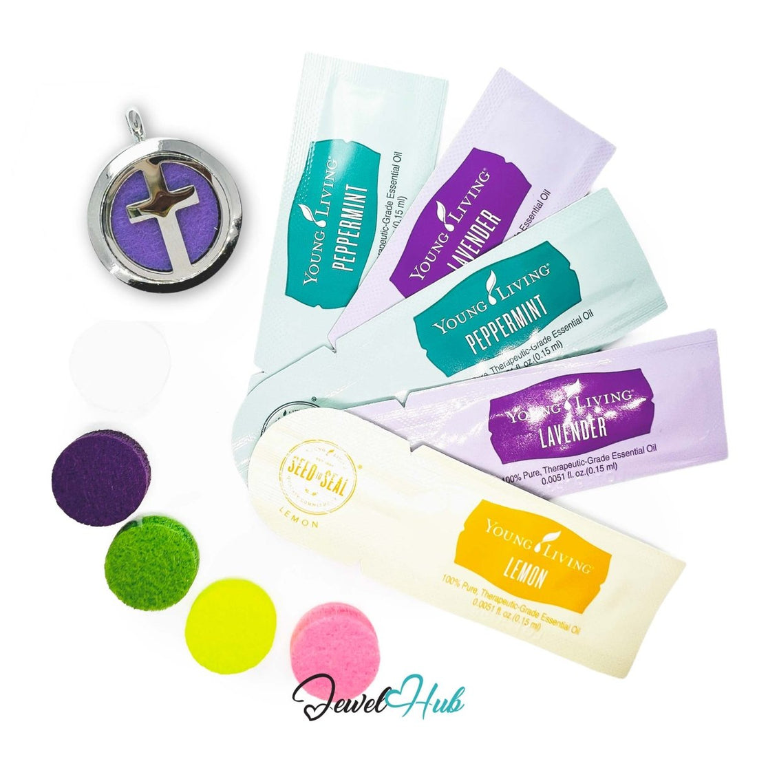 Stainless Steel Aromatherapy Pendant – Faith Cross - JewelHub.co.uk