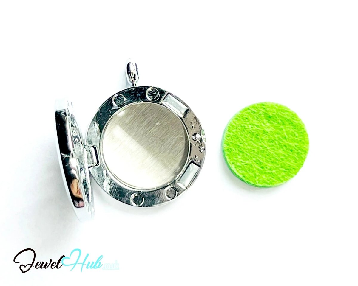 Stainless Steel Aromatherapy Pendant for Dreams & Devotion ⭐ Heart & Star - JewelHub.co.uk