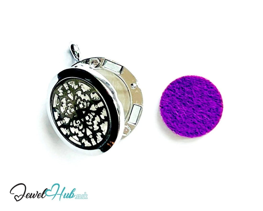 Stainless Steel Aromatherapy Pendant for Grace & Presence 🌸 Petal Radiance - JewelHub.co.uk