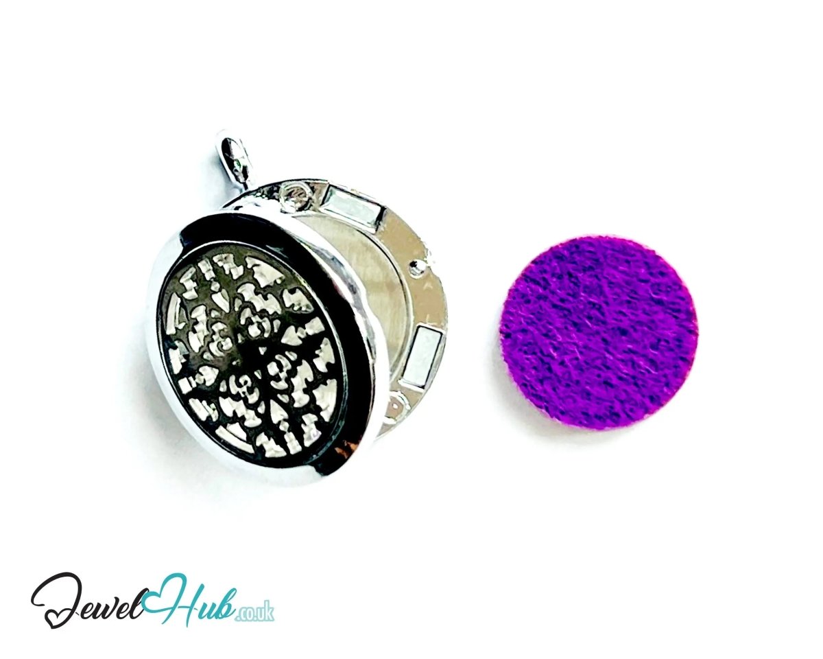Stainless Steel Aromatherapy Pendant for Grace & Presence 🌸 Petal Radiance - JewelHub.co.uk
