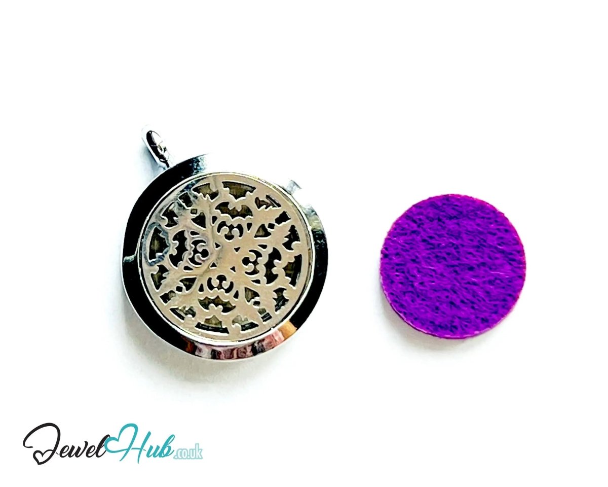 Stainless Steel Aromatherapy Pendant for Grace & Presence 🌸 Petal Radiance - JewelHub.co.uk