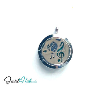 Stainless Steel Aromatherapy Pendant for Harmony & Clarity 🎶 Melody Calm - JewelHub.co.uk