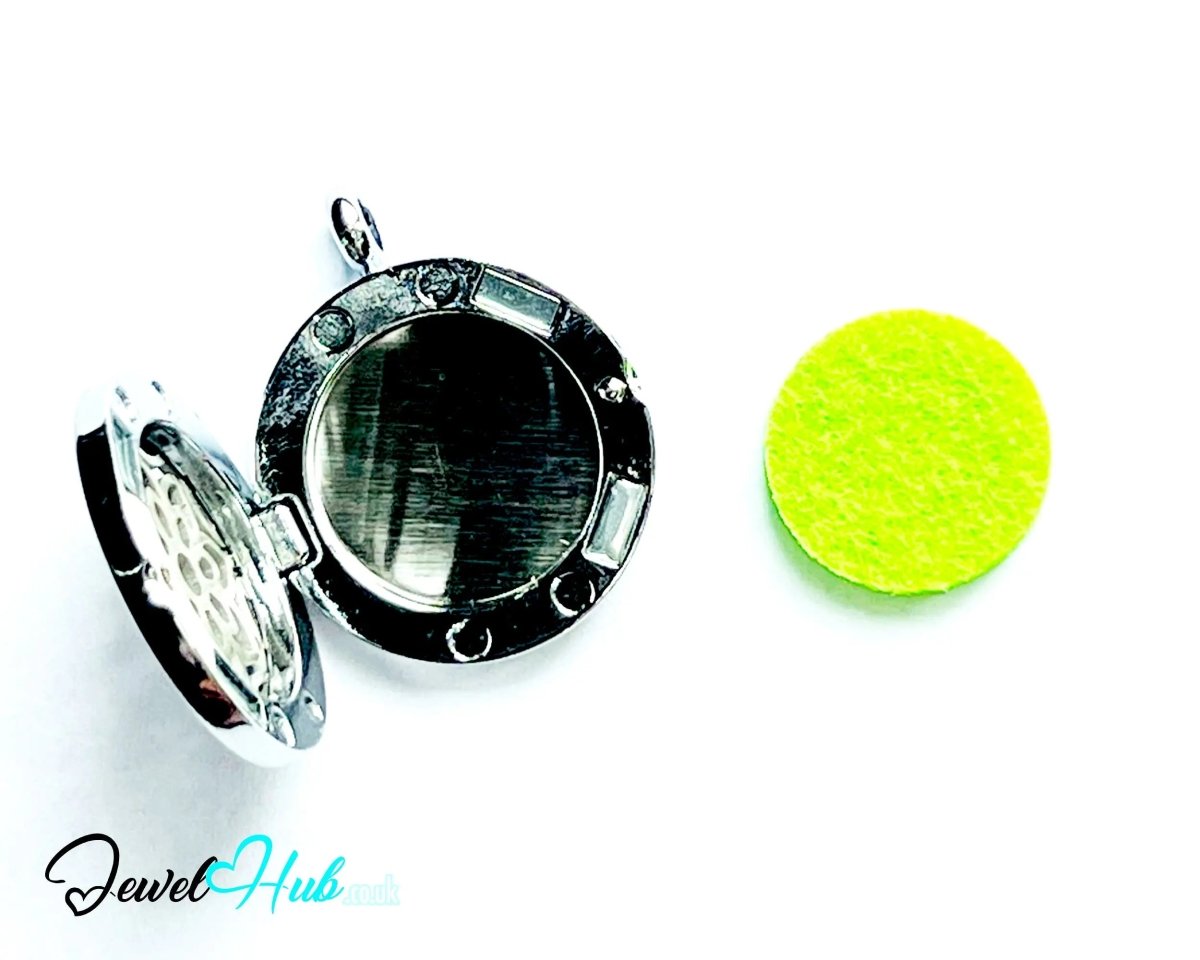 Stainless Steel Aromatherapy Pendant for Harmony & Light 🌿 Celestial Bloom - JewelHub.co.uk