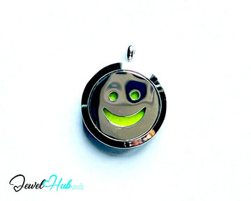Stainless Steel Aromatherapy Pendant for Joy & Chill Vibes 😊 Golden Glow - JewelHub.co.uk