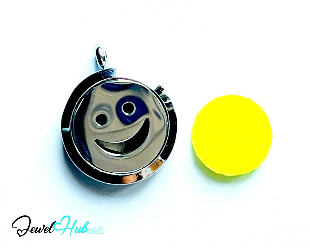 Stainless Steel Aromatherapy Pendant for Joy & Chill Vibes 😊 Golden Glow - JewelHub.co.uk
