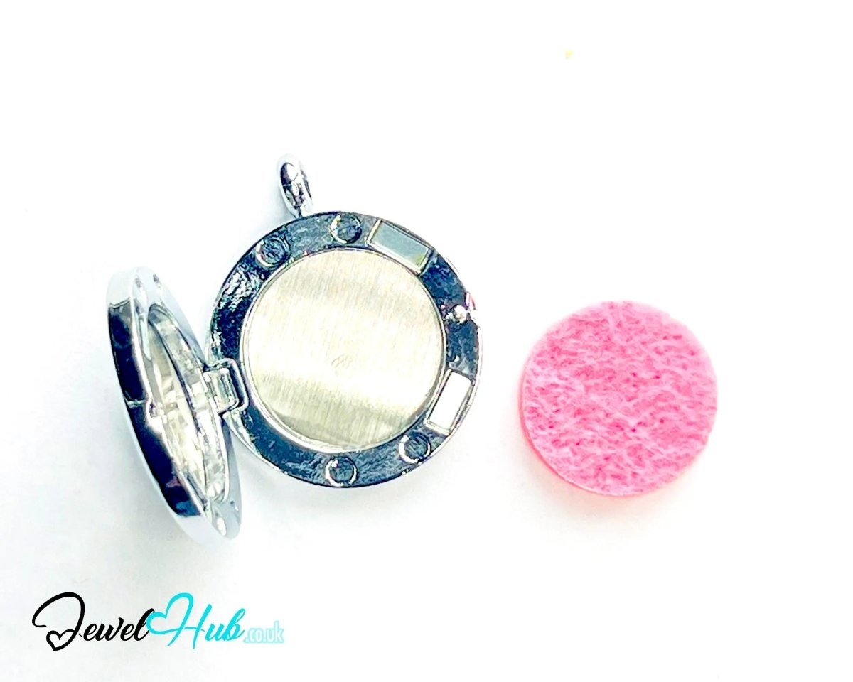 Stainless Steel Aromatherapy Pendant for Love & Appreciation 💖 Heart of Mum - JewelHub.co.uk