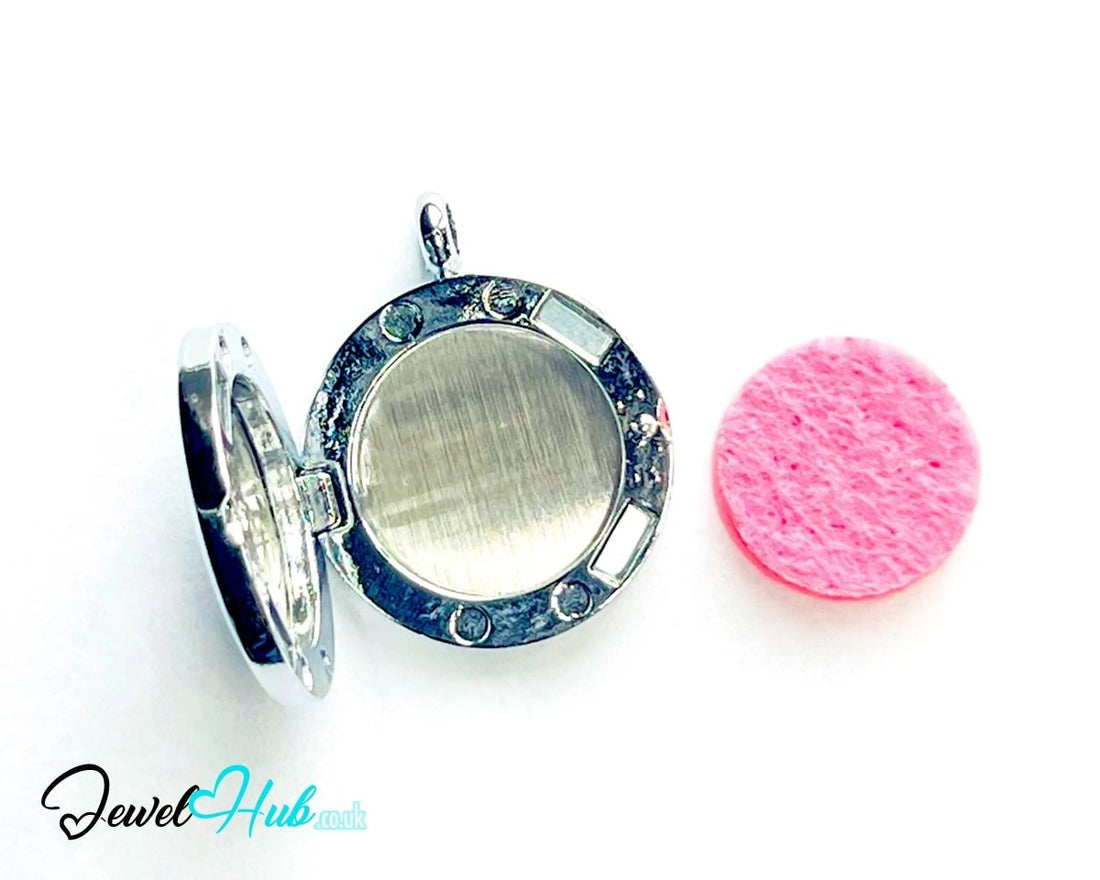 Stainless Steel Aromatherapy Pendant for Love & Self - Care 🌹 Petal Whisper - JewelHub.co.uk