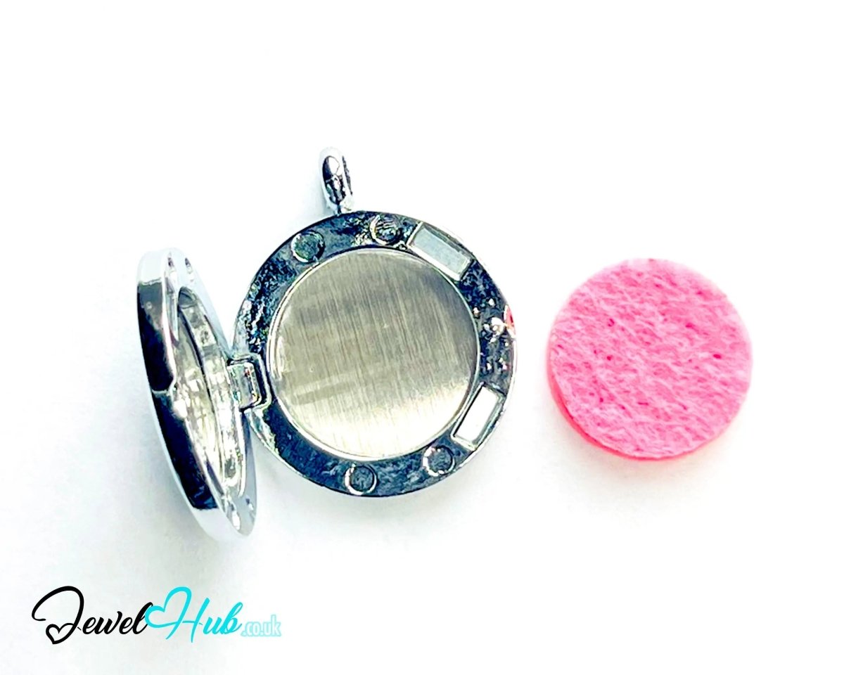 Stainless Steel Aromatherapy Pendant for Love & Self - Care 🌹 Petal Whisper - JewelHub.co.uk