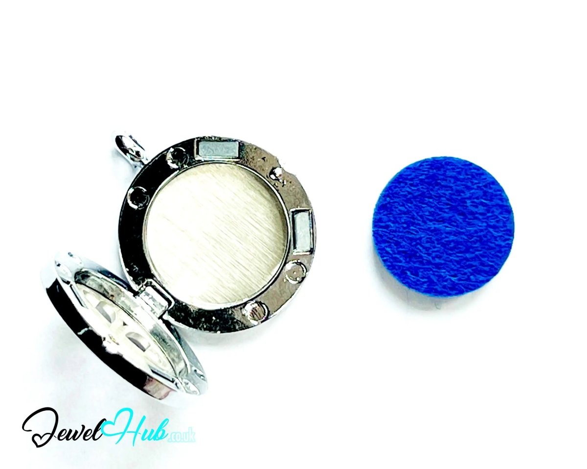 Stainless Steel Aromatherapy Pendant for Luck & Lightheartedness 🍀 Clover of Fortune - JewelHub.co.uk